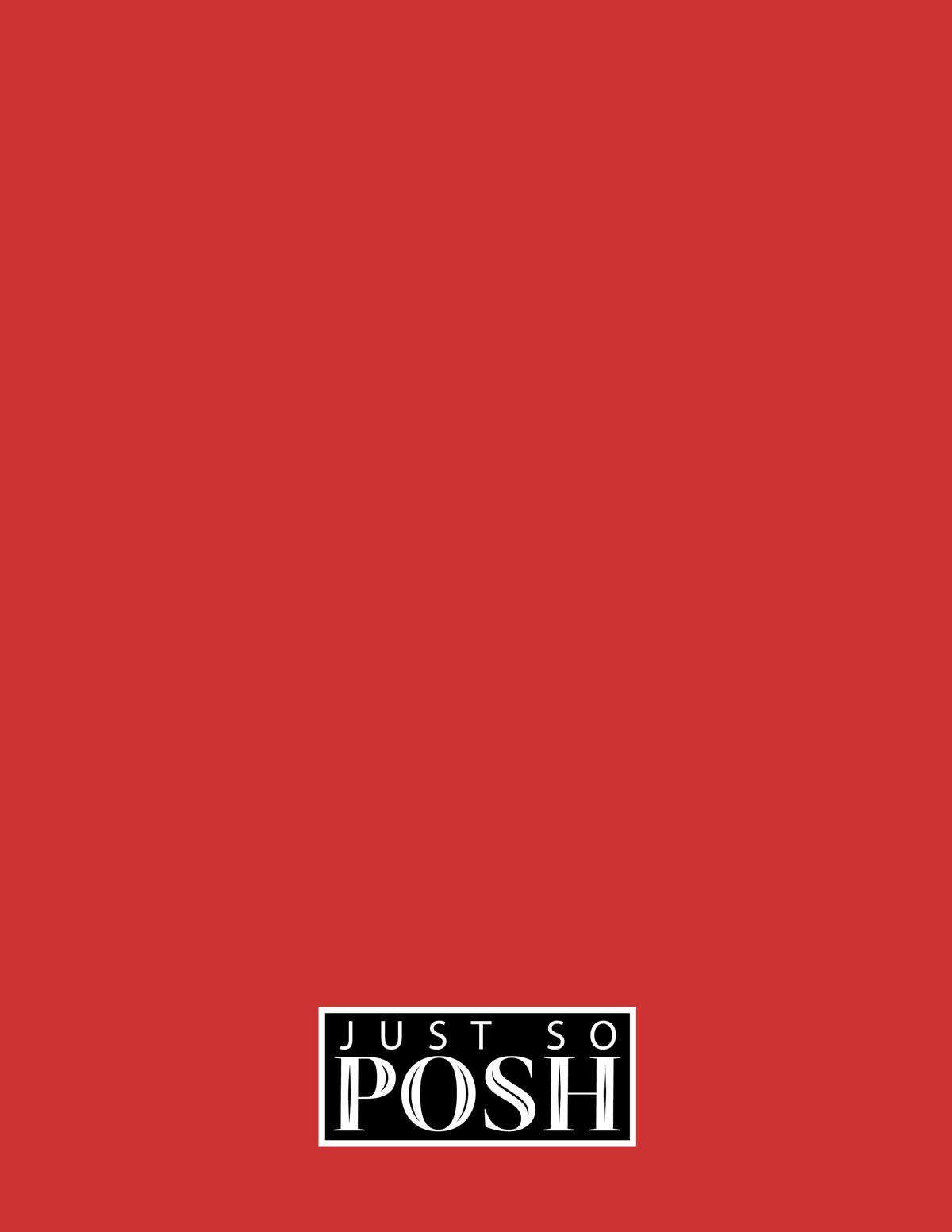 Personalized Solid Color Notebook - Red Background - Back View