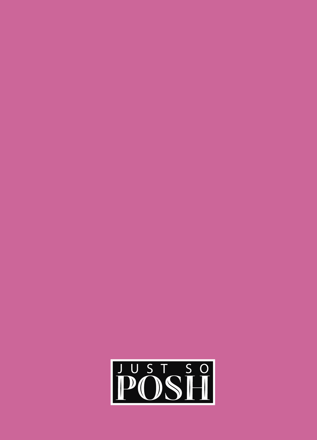 Personalized Solid Color Journal - Pink Background - Monogram - Back View