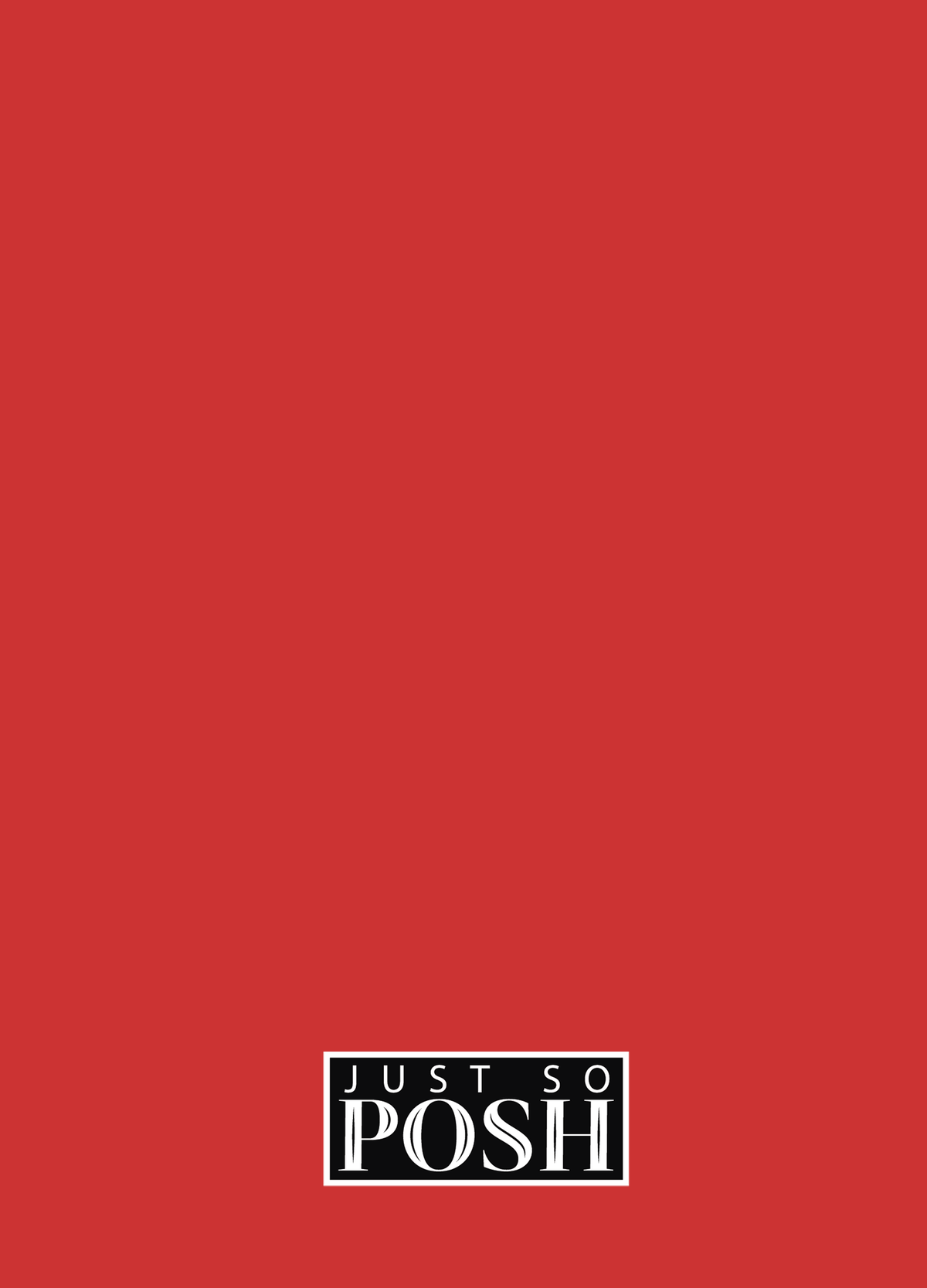 Personalized Solid Color Journal - Red Background - Back View