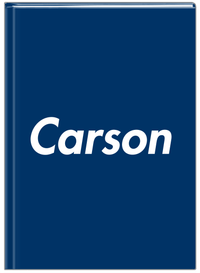 Thumbnail for Personalized Solid Color Journal - Blue Background - Front View