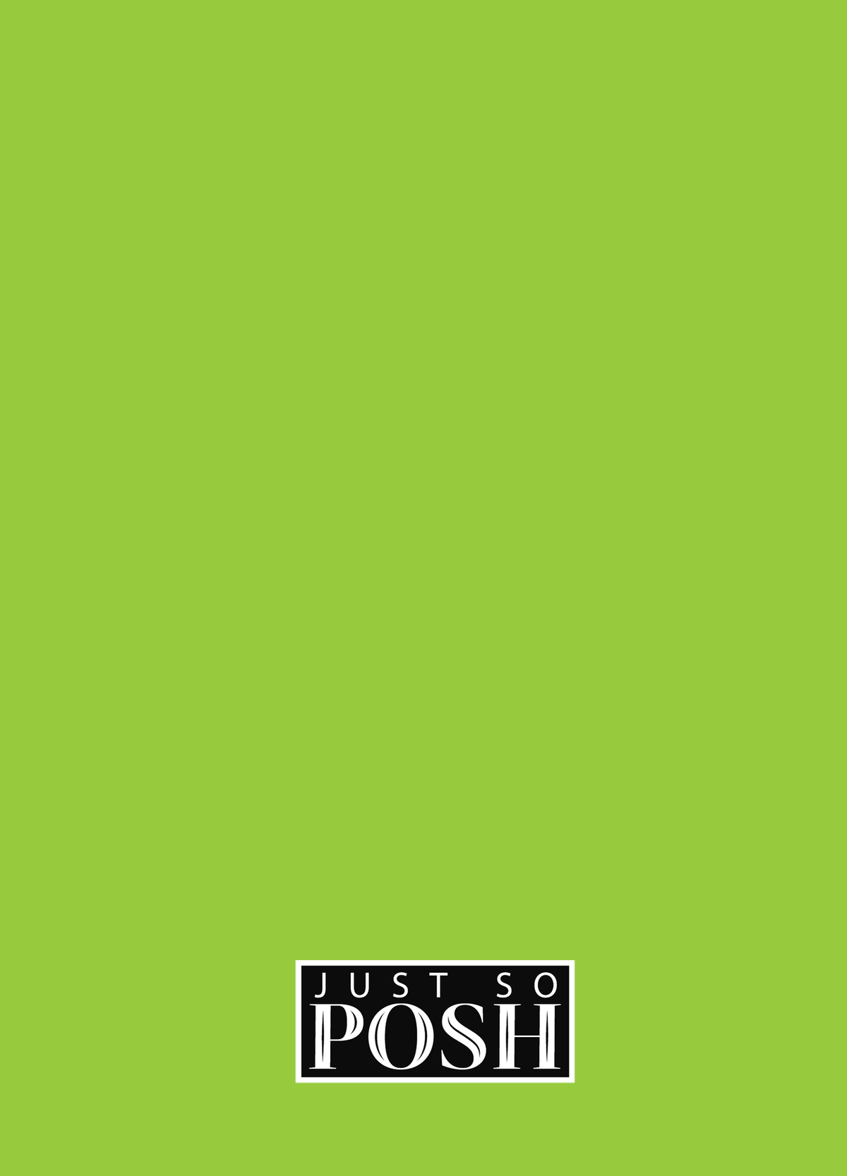 Personalized Solid Color Journal - Green Background - Monogram - Back View