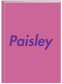 Thumbnail for Personalized Solid Color Journal - Pink Background - Front View