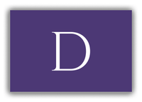 Thumbnail for Personalized Solid Color Canvas Wrap & Photo Print - Indigo - Single Initial - Front View