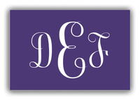 Thumbnail for Personalized Solid Color Canvas Wrap & Photo Print - Indigo - Monogram - Front View