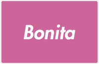 Thumbnail for Personalized Solid Color Placemat - Pink Background -  View