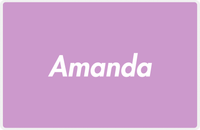 Thumbnail for Personalized Solid Color Placemat - Purple Background -  View