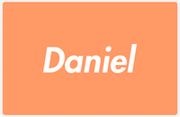 Thumbnail for Personalized Solid Color Placemat - Orange Background -  View