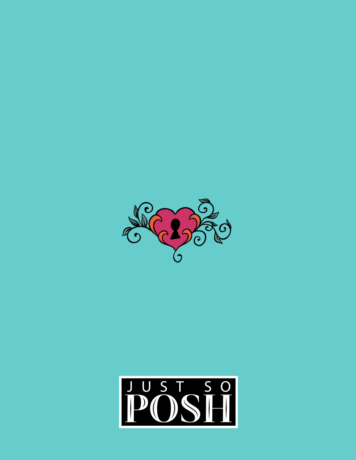Personalized Sugar Skulls Notebook - Teal Background - Back View
