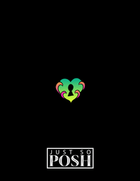 Thumbnail for Personalized Sugar Skulls Notebook - Black Background - Back View