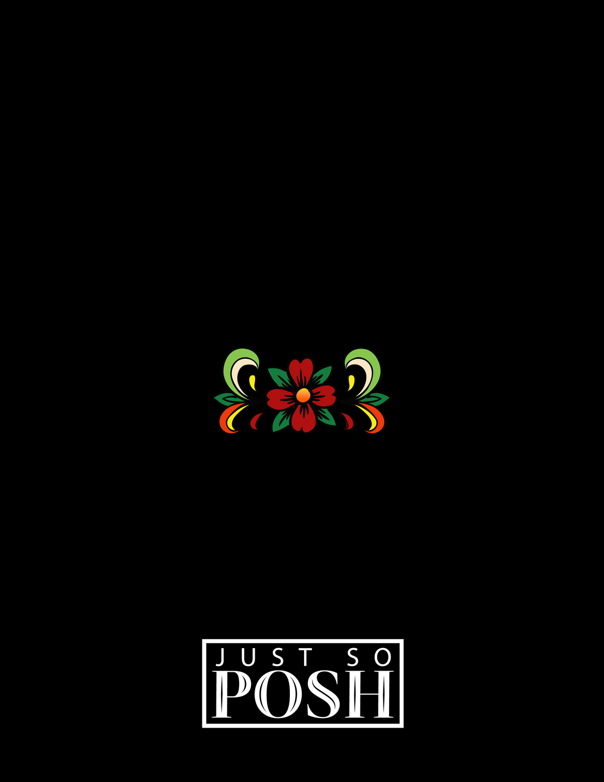 Personalized Sugar Skulls Notebook - Black Background - Back View