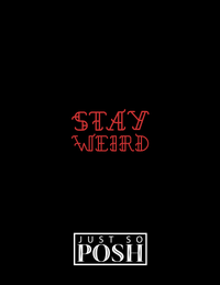Thumbnail for Sugar Skulls Notebook - Stay Weird - Back View