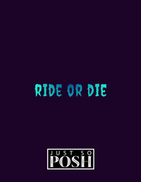 Thumbnail for Personalized Sugar Skulls Notebook - Ride or Die - Back View