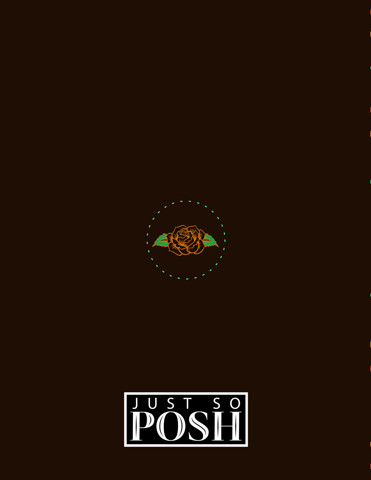 Sugar Skulls Notebook - Brown Background - Back View