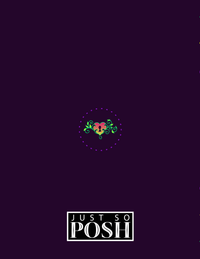 Thumbnail for Sugar Skulls Notebook - Purple Background - Back View