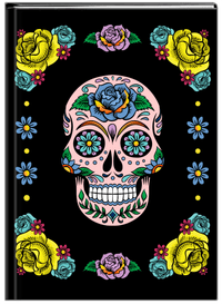 Thumbnail for Sugar Skulls Journal - Black Background - Front View