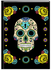 Thumbnail for Sugar Skulls Journal - Black Background - Front View