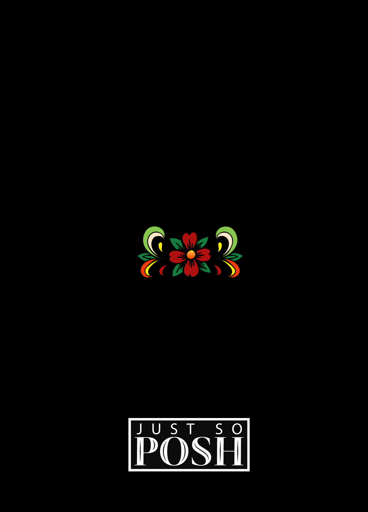 Personalized Sugar Skulls Journal - Black Background - Back View