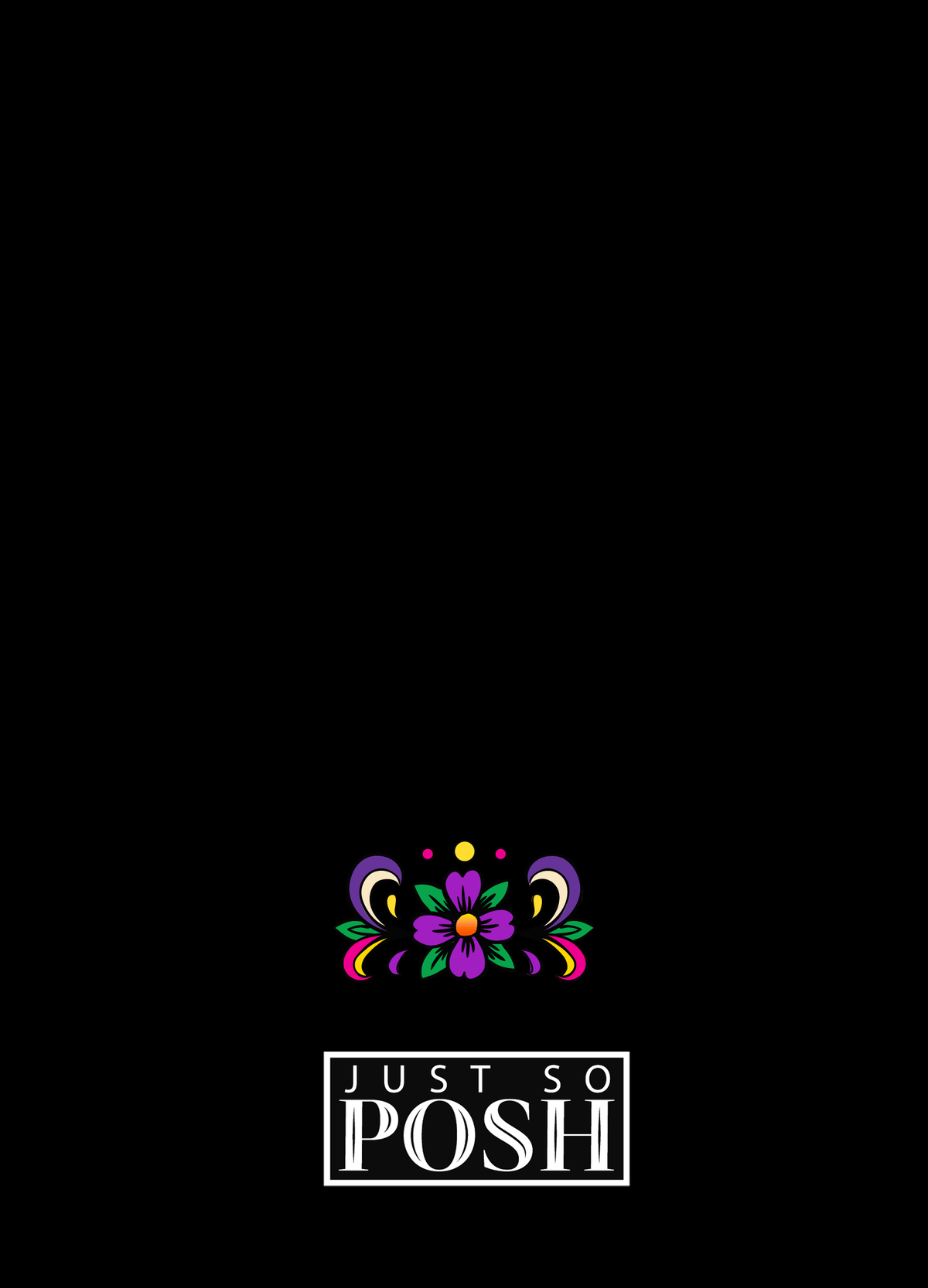 Personalized Sugar Skulls Journal - Black Background - Back View