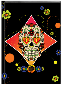 Thumbnail for Sugar Skulls Journal - Black Background - Front View