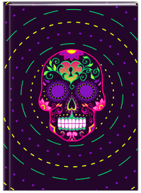 Thumbnail for Sugar Skulls Journal - Purple Background - Front View