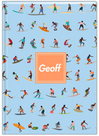Thumbnail for Personalized Surfing Journal I - Square Nameplate - Front View