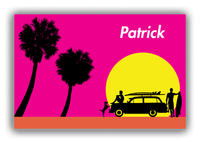 Thumbnail for Personalized Surfing Canvas Wrap & Photo Print VIII - Surfer Silhouette I - Front View