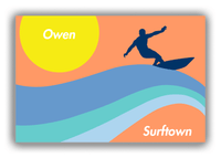 Thumbnail for Personalized Surfing Canvas Wrap & Photo Print X - Surfer Silhouette III - Front View