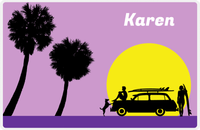 Thumbnail for Personalized Surfing Placemat IX - Surfer Silhouette I -  View