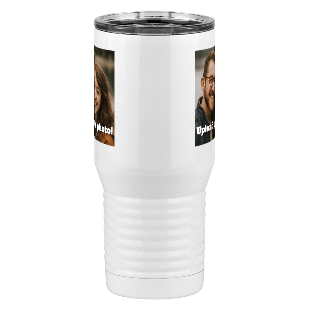 Personalized Tall Travel Coffee Mug (20 oz) - Upload Your Photo - Front View