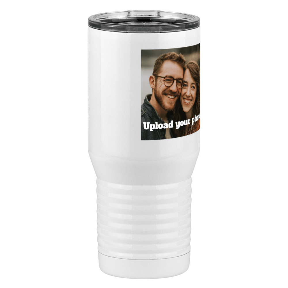 Personalized Tall Travel Coffee Mug (20 oz) - Upload Your Photo - Front Right View