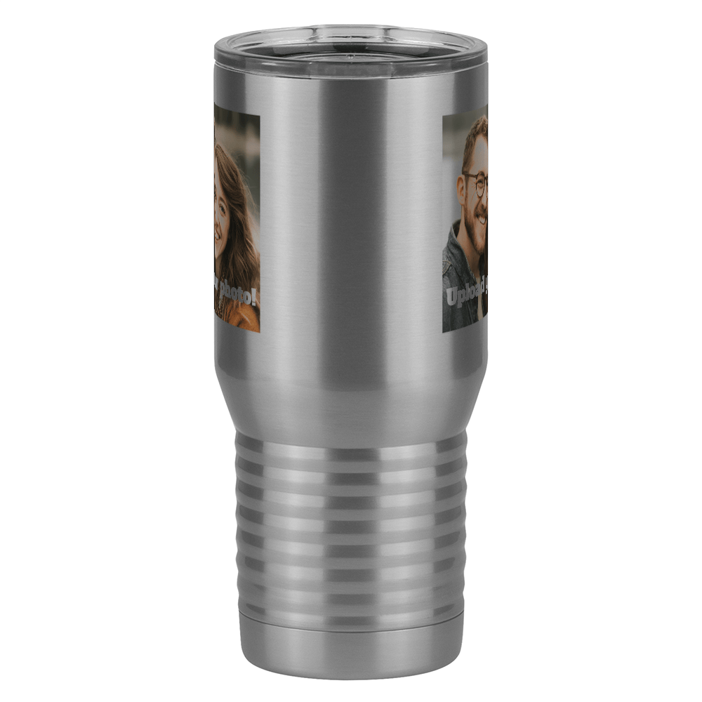 Personalized Tall Travel Coffee Mug (20 oz) - Upload Your Photo - Front View