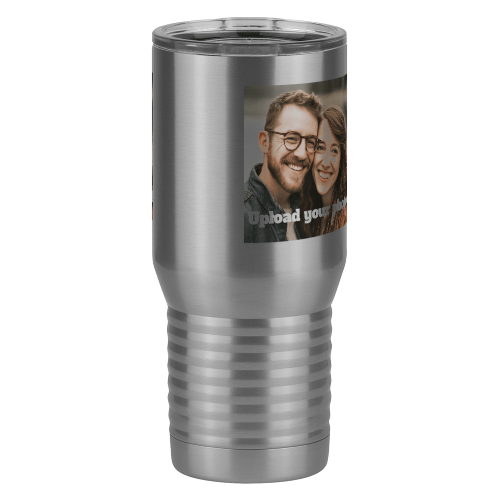 Personalized Tall Travel Coffee Mug (20 oz) - Upload Your Photo - Front Right View