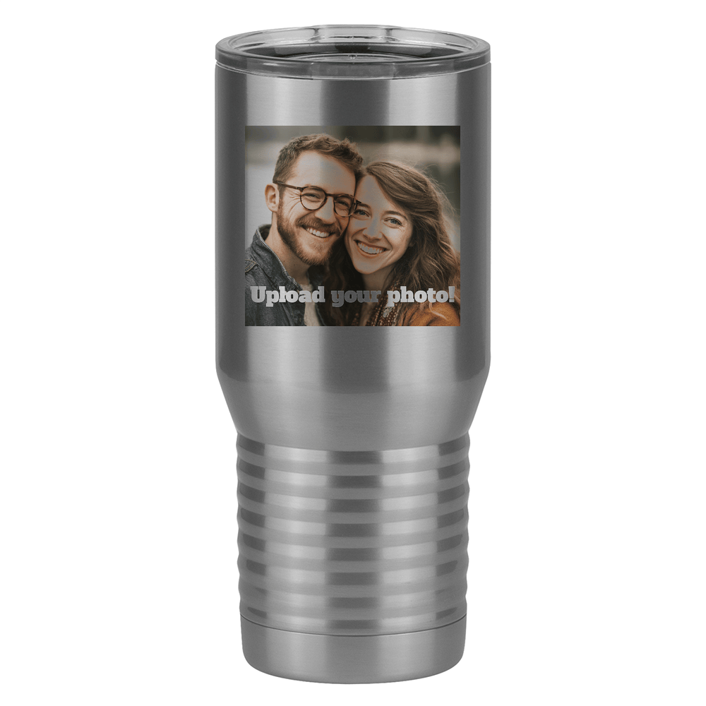 Personalized Tall Travel Coffee Mug (20 oz) - Upload Your Photo - Left View