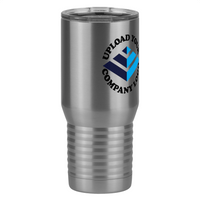 Thumbnail for Personalized Tall Travel Coffee Mug (20 oz) - Upload Your Logo - Front Right View