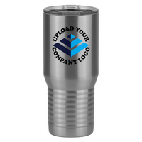 Thumbnail for Personalized Tall Travel Coffee Mug (20 oz) - Upload Your Logo - Left View