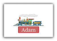 Thumbnail for Personalized Train Canvas Wrap & Photo Print - White Background with Ticket - Front View
