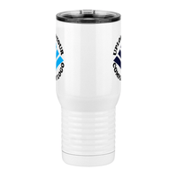 Thumbnail for Personalized Travel Coffee Mug Tumbler with Handle (20 oz) - Upload Your Logo - Front View