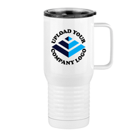 Thumbnail for Personalized Travel Coffee Mug Tumbler with Handle (20 oz) - Upload Your Logo - Right View