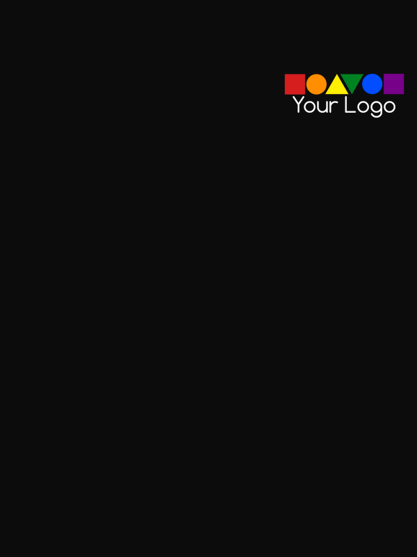 Personalized T-Shirt - Black - Upload Your Logo - Decorate View