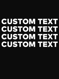 Thumbnail for Personalized T-Shirt - Black - Custom Text - Decorate View