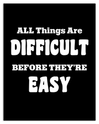 Thumbnail for Typography Motivational Wall Art – Inspirational Decor for Office, Bedroom, Desk, Living Room, Home, Positive Sayings, Mindset, Attitude, Therapy, Posters, Picture, Motivating Prints, Decorations - Front View