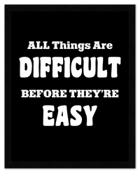 Thumbnail for Typography Motivational Wall Art – Inspirational Decor for Office, Bedroom, Desk, Living Room, Home, Positive Sayings, Mindset, Attitude, Therapy, Posters, Picture, Motivating Prints, Decorations - Front View