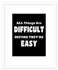 Thumbnail for Typography Motivational Wall Art – Inspirational Decor for Office, Bedroom, Desk, Living Room, Home, Positive Sayings, Mindset, Attitude, Therapy, Posters, Picture, Motivating Prints, Decorations - Front View