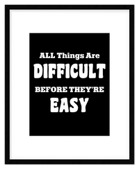 Thumbnail for Typography Motivational Wall Art – Inspirational Decor for Office, Bedroom, Desk, Living Room, Home, Positive Sayings, Mindset, Attitude, Therapy, Posters, Picture, Motivating Prints, Decorations - Front View