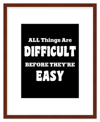 Thumbnail for Typography Motivational Wall Art – Inspirational Decor for Office, Bedroom, Desk, Living Room, Home, Positive Sayings, Mindset, Attitude, Therapy, Posters, Picture, Motivating Prints, Decorations - Front View