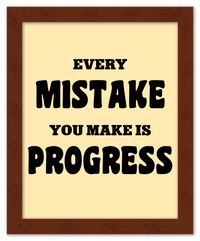 Thumbnail for Typography Motivational Wall Art – Inspirational Decor for Office, Bedroom, Desk, Living Room, Home, Positive Sayings, Mindset, Attitude, Therapy, Posters, Picture, Motivating Prints, Decorations - Front View