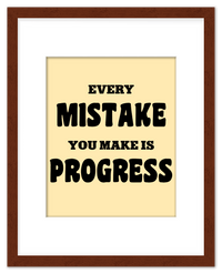 Thumbnail for Typography Motivational Wall Art – Inspirational Decor for Office, Bedroom, Desk, Living Room, Home, Positive Sayings, Mindset, Attitude, Therapy, Posters, Picture, Motivating Prints, Decorations - Front View