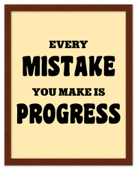 Thumbnail for Typography Motivational Wall Art – Inspirational Decor for Office, Bedroom, Desk, Living Room, Home, Positive Sayings, Mindset, Attitude, Therapy, Posters, Picture, Motivating Prints, Decorations - Front View