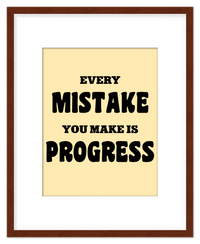 Thumbnail for Typography Motivational Wall Art – Inspirational Decor for Office, Bedroom, Desk, Living Room, Home, Positive Sayings, Mindset, Attitude, Therapy, Posters, Picture, Motivating Prints, Decorations - Front View