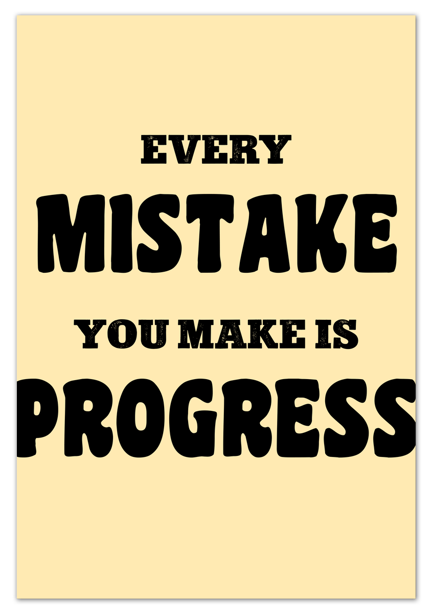 Typography Motivational Wall Art – Inspirational Decor for Office, Bedroom, Desk, Living Room, Home, Positive Sayings, Mindset, Attitude, Therapy, Posters, Picture, Motivating Prints, Decorations - Front View